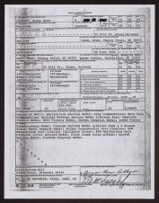 Report of separation from active duty