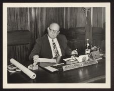 Miles Otho Minges at his desk