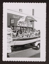 Parade with Pepsi-Cola umbrella