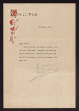 Christmas letter from Joan Crawford to Forrest E. Minges