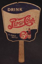 Cardboard Pepsi-Cola fan