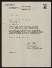 Bronze star award letter to Kenneth E. McAbee