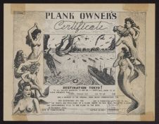 Plank owner's certificate