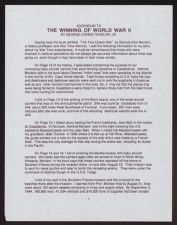 Addendum to The winning of World War II