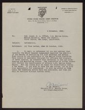 Letter from J.A. Mixson to Paul A. Putnam