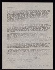 Letter from Frank A. Bartimo to his wife Kay