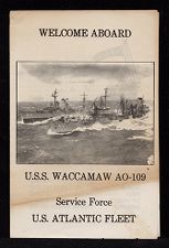 USS Waccamaw (AO-109) welcome brochure