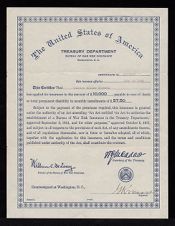 War risk insurance certificate