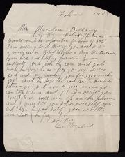 Letter from George Gaylord to Marsden Bellamy