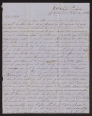 Letter from Samuel W. Thomas to his sister