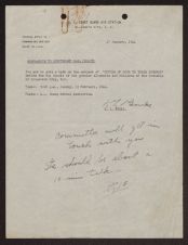 Orders from R. L. Burke to Lt. Carl Forsyth