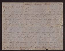 Letter from John M. Lancaster to his parents