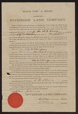 Riverside Land Company bond