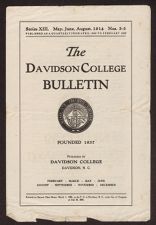 The Davidson College Bulletin, Series XIII, No. 3–5