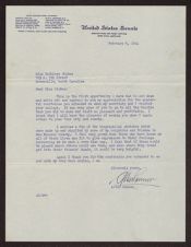 Letter from Senator Alton Lennon to Kathleen E. Stokes