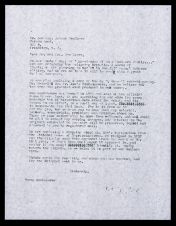 Letter from Francis M. Manning to Mr. and Mrs. Van Cleve 