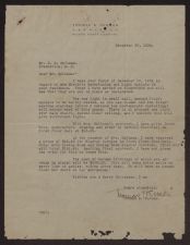 Letter to J. B. Spilman from Thomas B. Herman