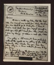 Personal Correspondence (1940, 1944-1945)
