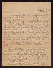 Personal Correspondence (1940, 1944-1945)