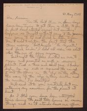 Personal Correspondence (1940, 1944-1945)