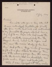 Personal Correspondence (1940, 1944-1945)