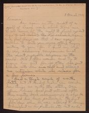 Personal Correspondence (1940, 1944-1945)