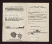 Personal Military Records (1943–1947)