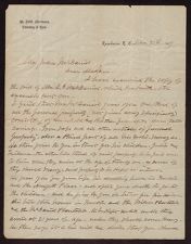 Letter from Mark D. Stevenson to Julia McDaniel