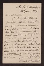 Letter from Frank V. Baker to W. Fortier