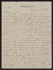 Letter from Carl Tyson to Maud (Tyson) Smith