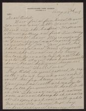 Letter from Carl Tyson to W. E. Smith