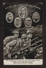 Pour La Liberte Du Monde postcard