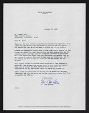 Letter to Joseph Lynn from Lee Atwater