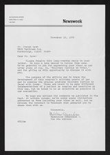 Letter to Joseph Lynn from Madeleine Edmondson