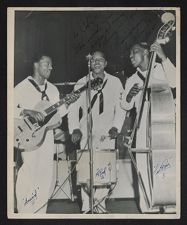 Autographed photograph of The Sharps & Flats