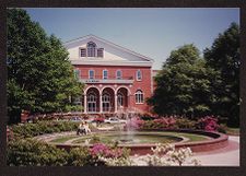 Wright Auditorium and Wright Fountain