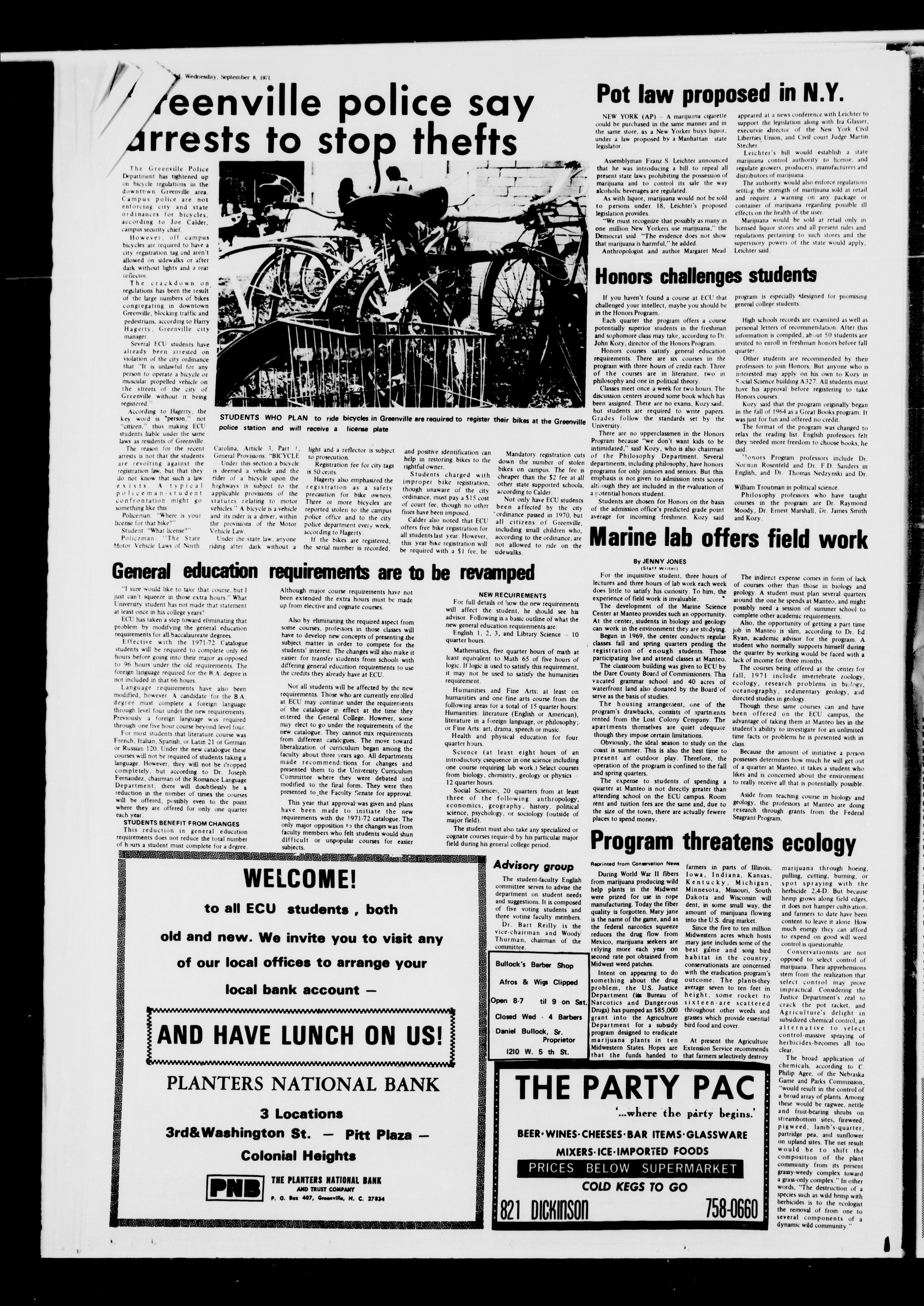 Fountainhead, September 8, 1971 - ECU Digital Collections