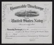 Honorable Discharge Certificate