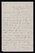 World War I letter from Charles E. Flowers to his wife