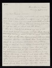 World War I letter from Charles E. Flowers to his wife