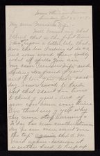 World War I letter from Charles E. Flowers to his wife