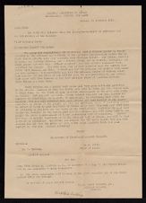 World War I memorandum