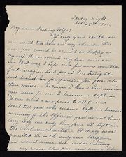 World War I letter from Charles E. Flowers to his wife