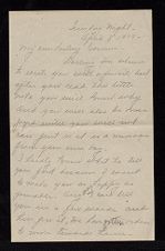 World War I letter from Charles E. Flowers to his wife