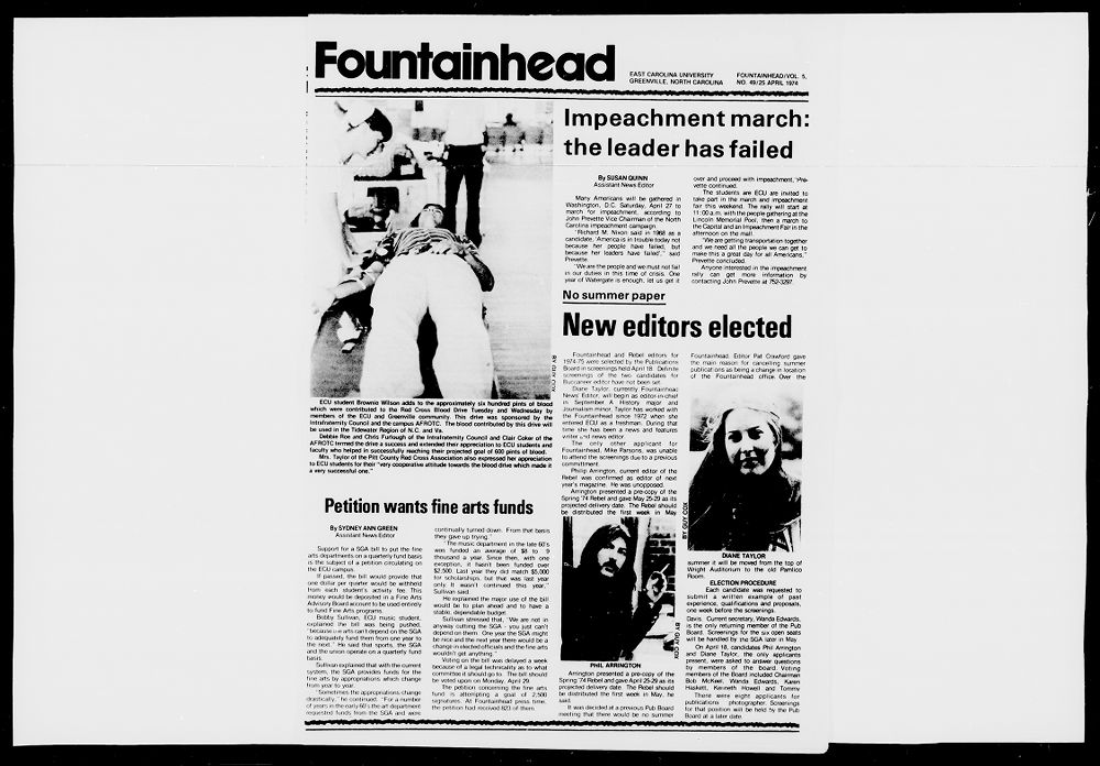 Fountainhead, April 25, 1974 - ECU Digital Collections