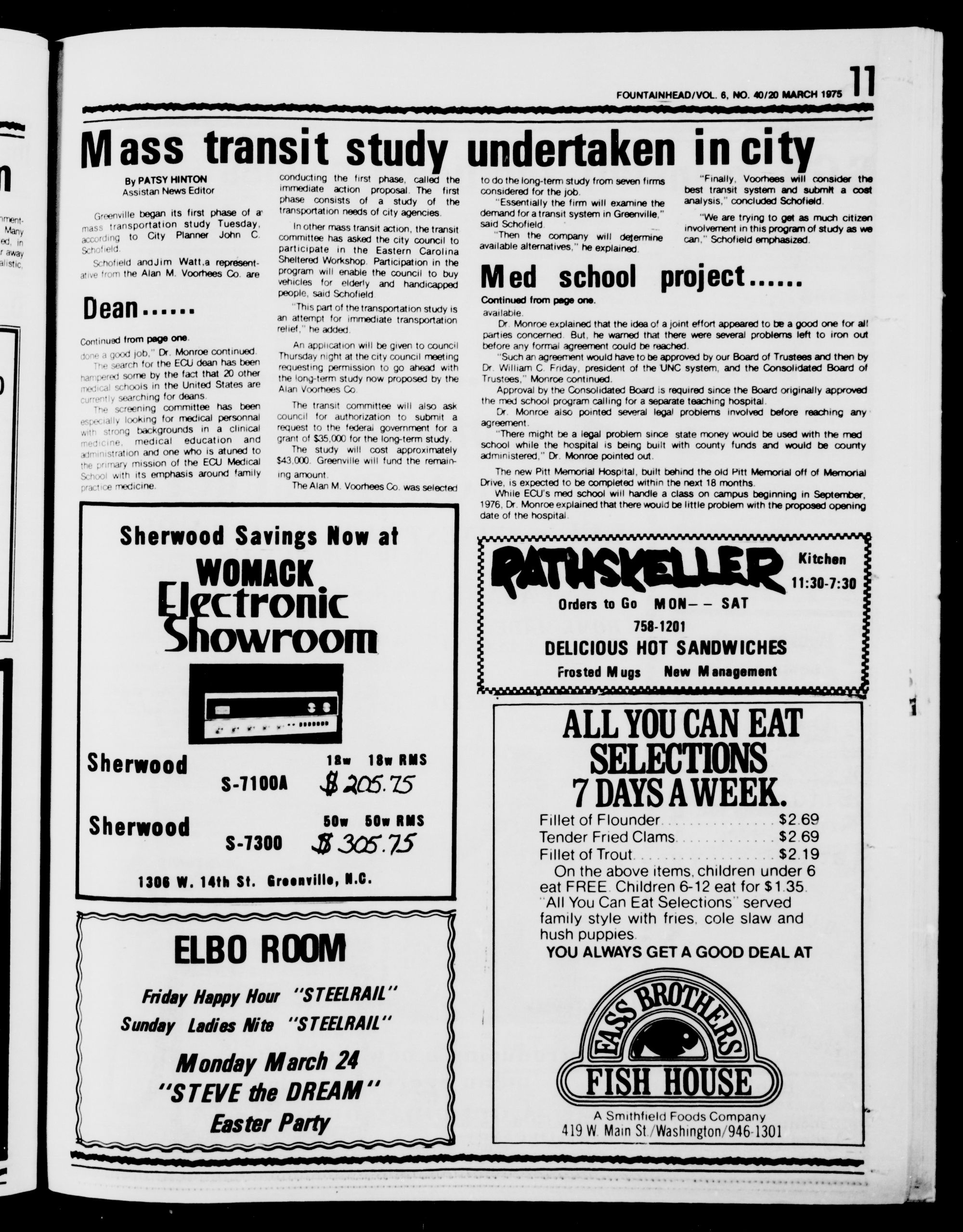 Fountainhead March 20 1975 ECU Digital Collections