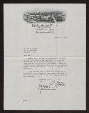 Business letter from Rocky Mount Mills Treasurer Hyman L. Battle to Van S. Watson.