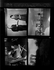 Boykin receives check for Community Chest; Work on Hwy. 13; Teen Center in Church Basement (4 Negatives (December 6, 1955) [Sleeve 9, Folder a, Box 8]