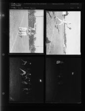 Sports, football and basketball (4 Negatives) September - December, 1955 [Sleeve 58, Folder b, Box 8]