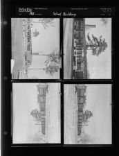 School buildings (4 Negatives) undated 1955, [Sleeve 6, Folder d, Box 8]